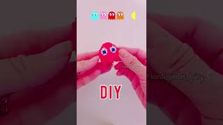 Pac-Man Ghost 3D #arte #shorts #pacman #hamabeads