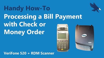 Processing a Bill Payment with Check or Money Order with the VeriFone 520