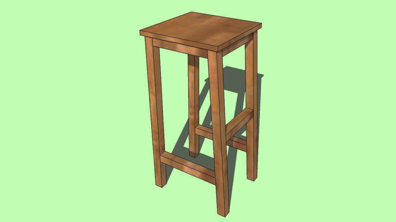HOW TO : Make Wooden Bar Stools - YouTube