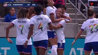 Primer Gol de Mal Swanson | USWNT vs. Corea del Sur | 1 de Junio, 2024