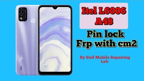 itel a48(l006) pin lock and frp bypass with cm2 sp2tool