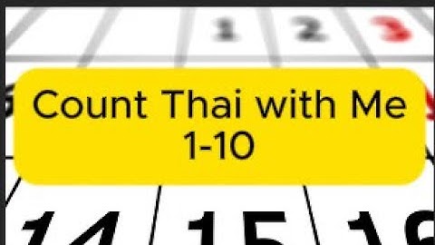 Count 1-10 in Thai