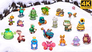 All Triple Element Monsters - Continent (My Singing Monsters: Dawn of Fire) 4K