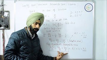 Lec-02 How to calculate limiting error in different cases