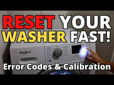 How to reset Whirlpool Washer Error Codes (and Calibrate it)