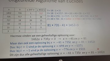 Vwo 5D GGD en algoritme Euclides