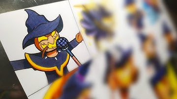 Drawing ZARDY In Different Styles | FRIDAY NIGHT FUNKIN