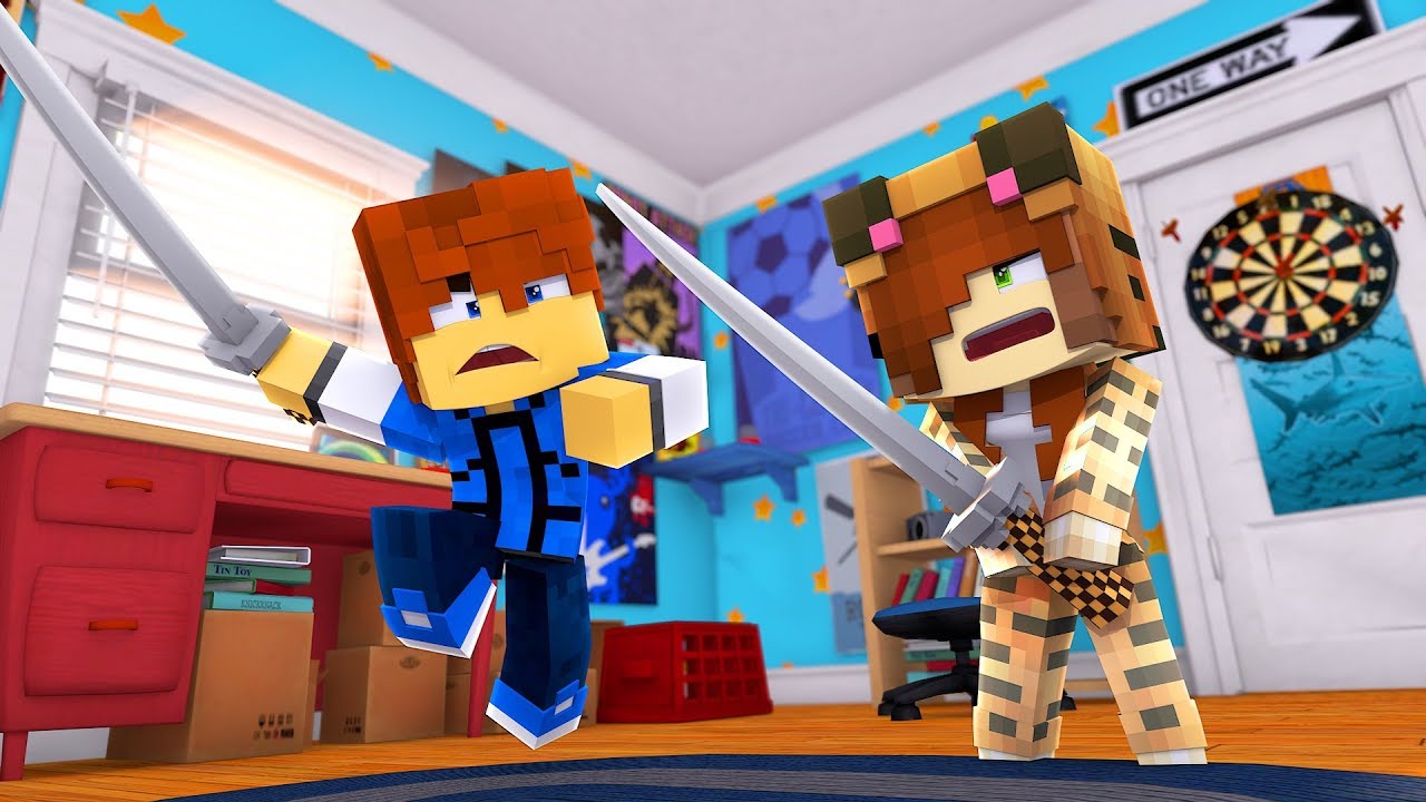 Minecraft Daycare - SWORD FIGHT !? (Minecraft Roleplay)