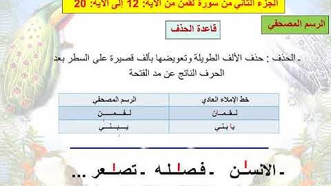 الأسبوع 25 الأولى إعدادي مدخل التزكية الشطر الثاني من سورة لقمان أستاذ عبد الله الطالبي