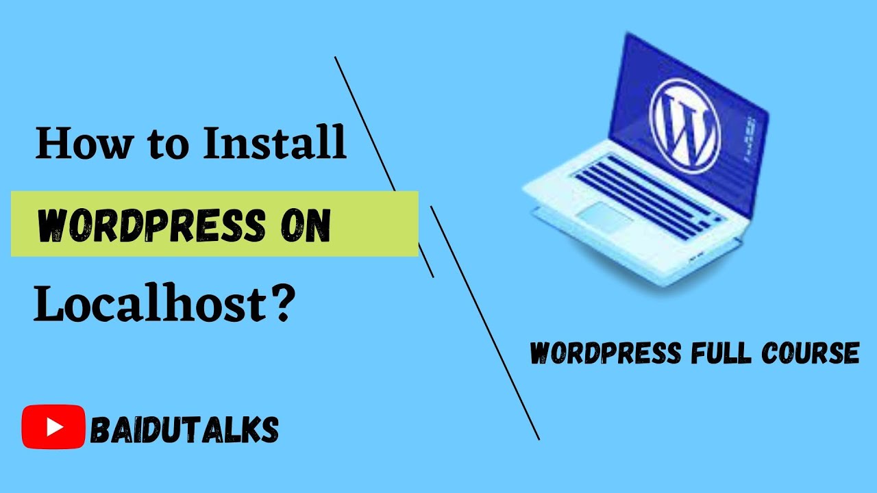 How to install WordPress on localhost - xampp Step By Step | wordpress ...