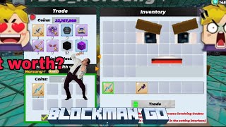 How to get Rich 🤑 Trade profit in sky block block man go enjoy video #blockman go #skyblock