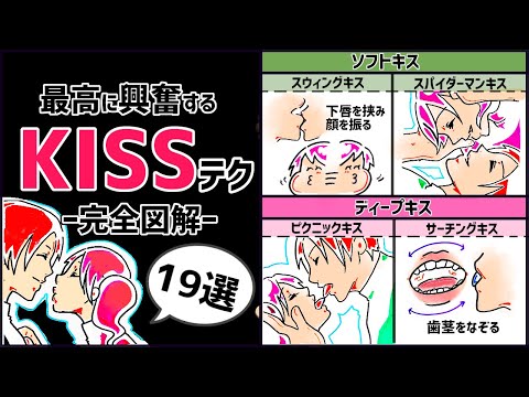 最高に興奮するソフトキス・ディープキス１９選【完全図解版】