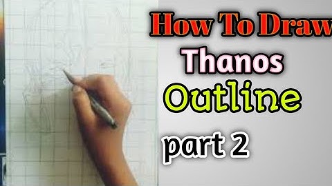 How to Draw Thanos Outline(Avengers: Infinity war)step by step