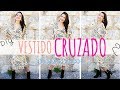 VESTIDO CRUZADO LARGO de animal print sin moldes! | DIY Wrap Dress