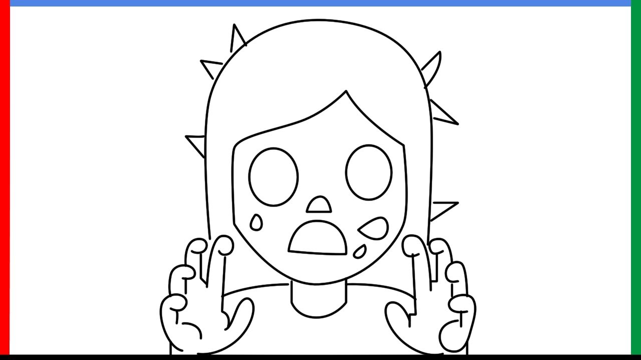How to draw Woman zombie [Emoji] step by step for beginners YouTube