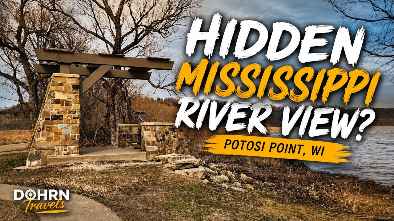 Hidden Mississippi River View? Driving to Potosi Point in Wisconsin