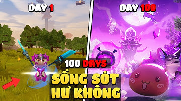 Kiro tóm tắt 100 ngày sống sót khỏi cuộc chiến Hư Không trong sinh tồn Mini World siêu khó