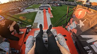 JUMPING A COUCH OVER THE NITRO CIRCUS MEGA RAMP!