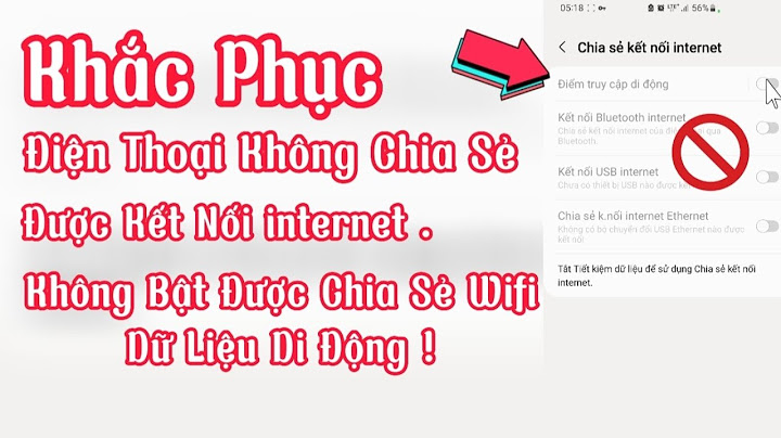 Hướng dẫn sửa lỗi phát wifi 3g cho android