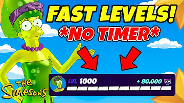 NO TIMER Fortnite XP Glitch MAP to LEVEL UP FAST in Chapter 6 Simpsons Mini Season 2 (Earn XP)