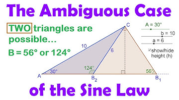 Ambiguous Case of the Sine Law • [2.3c] Pre-Calculus 11