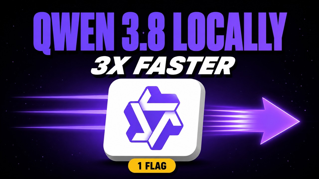 Qwen 3.8 27B is 3X Faster With ONE Setting — Transcript