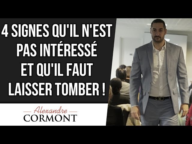 4 signes qu'il n'est pas intéressé !