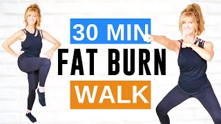 30 Minute FAT BURNING CARDIO Indoor Walking Workout | Low Impact!