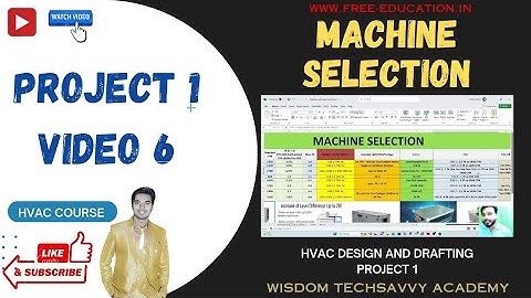 Machine Selection | Project 1 | HVAC DESIGN