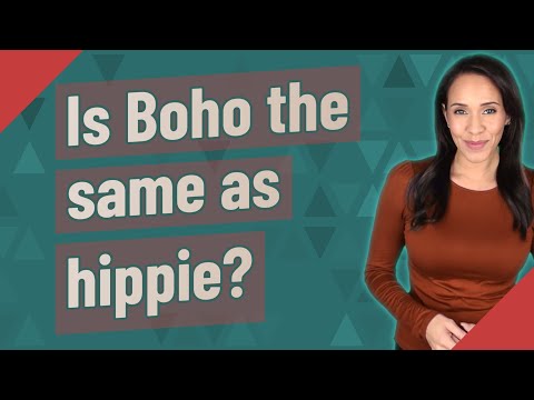 Is Boho the same as hippie?