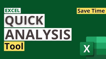Excel Quick Analysis Tool