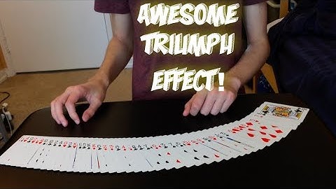 SUPER Dope Triumph Card Trick! Performance And Tutorial!