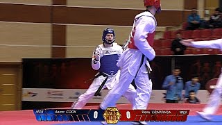 Aaron COOK (MDA) vs Rene LIZARRAGA (MEX). Male -80. WTF World Taekwondo Final GrandPrix, Baku 2016.