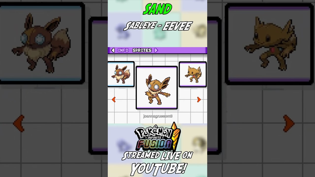 Sableye x Eevee! - Pokémon Infinite Fusion VIEWER FUSION REQUEST