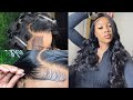 LAID SIDE PART BODY WAVE HD FRONTAL WIG INSTALL | Wiggins Hair