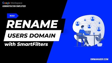 Bulk rename Google Workspace Users Email domain with GW Manager