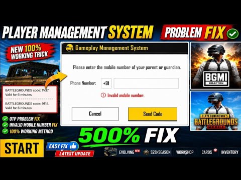 How To Solve Gameplay Management System Problem in Bgmi | Bgmi Gameplay Management System Problam