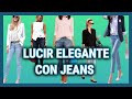 Combinaciones LOOKS y OUTFITS con PANTALONES JEANS/ conjuntos de ROPA con PANTALONES DENIM  MODERNOS