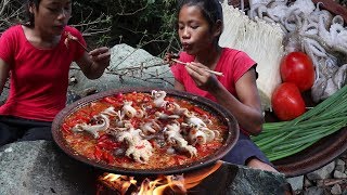 Mushroom curry with Tomatoes and octopus for Food ideas - Cooking Mushroom with octopus # 95