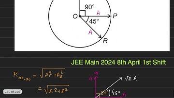 Three vectors OP vector ,OQ vector and OR vector each of magnitude A are acting as shown in figure.