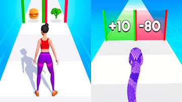 Twerk Race 3D VS Snake Run Race Gameplay Mobile Game Walkthrough