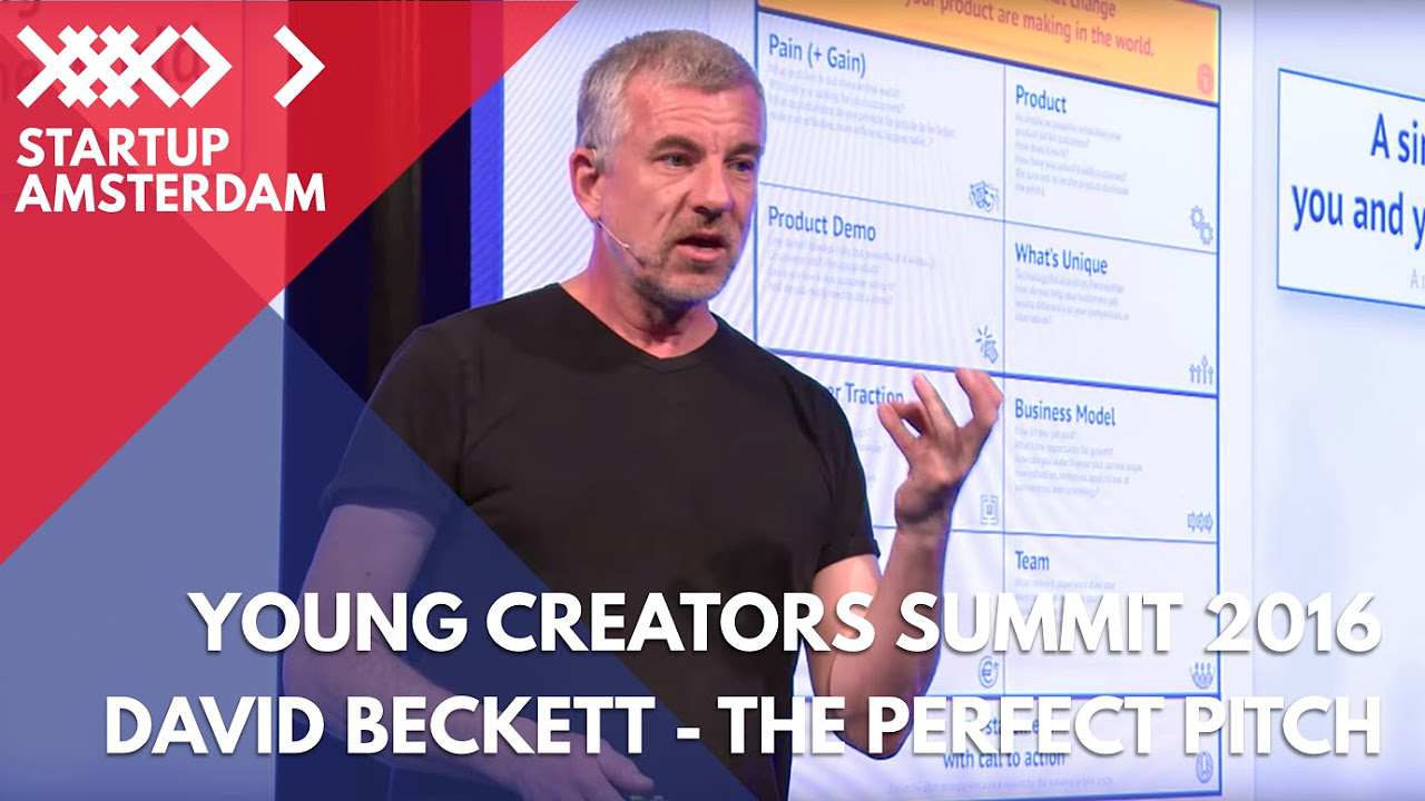  Update  How to give the perfect pitch - with TedX speech coach David Beckett - Young Creators Summit 2016