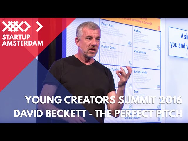 How to give the perfect pitch - with TedX speech coach David Beckett - Young Creators Summit 2016 class=