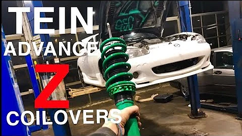 INSTALLING TEIN ADVANCE Z COILOVERS ON NB MIATA!