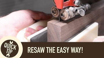 Resaw on the Bandsaw Without Gadgets
