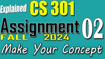 CS301 Assignment 2 Solution Fall 2024 | CS301 Assignment 2 Solution 2024 | VU Scholar