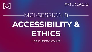 MCI-SE08: ACCESSIBILITY & ETHICS (Live-Aufzeichnung) screenshot 1