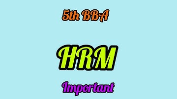 5th BBA /HRM
