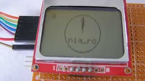 Adafruit GFX library + Nokia 5110 LCD + niq_ro
