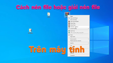 Cách nén file và giải nén file trên máy tính chi tiết